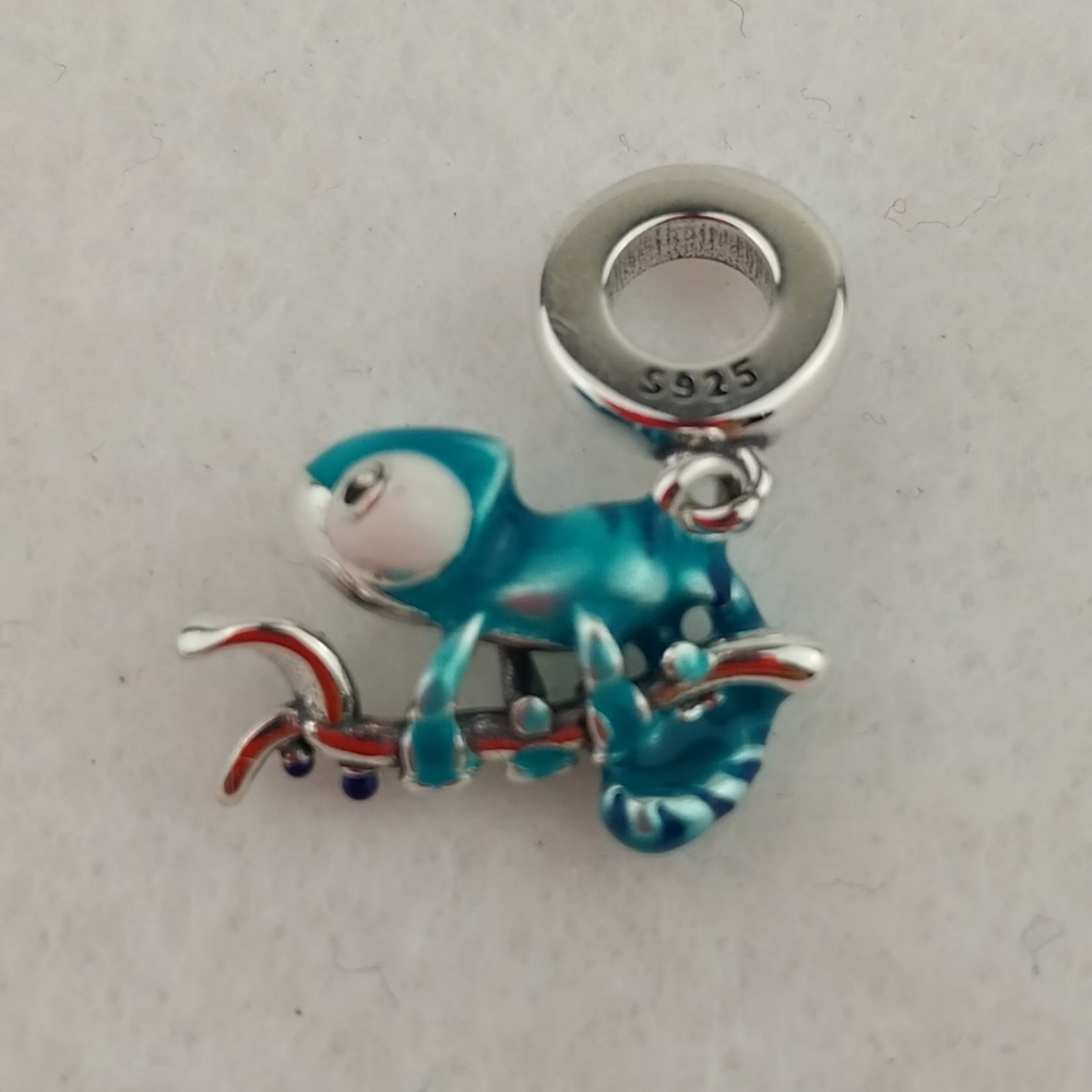 Sterling Silver Charm S925 Chameleon Bracelet Charm
